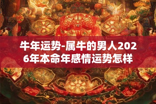 牛年运势-属牛的男人2026年本命年感情运势怎样
