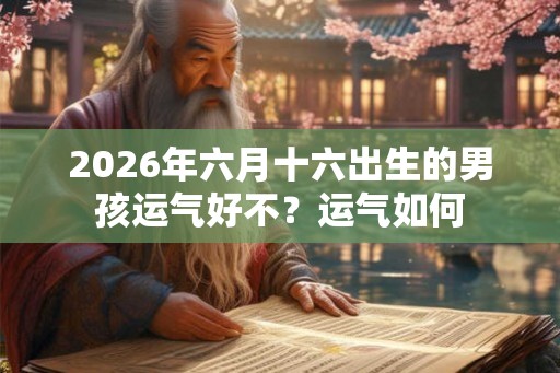 2026年六月十六出生的男孩运气好不？运气如何