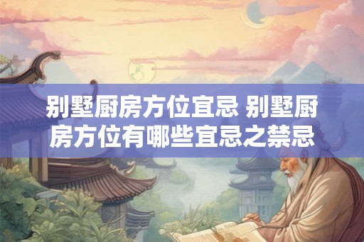 别墅厨房方位宜忌 别墅厨房方位有哪些宜忌之禁忌