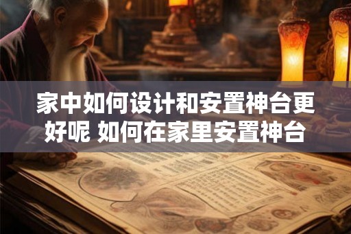 家中如何设计和安置神台更好呢 如何在家里安置神台更好