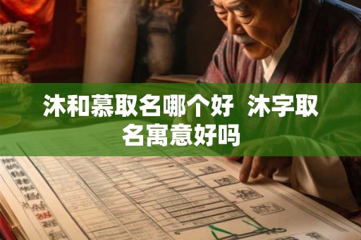 沐和慕取名哪个好  沐字取名寓意好吗