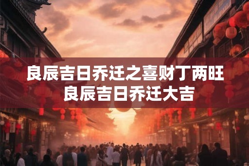 良辰吉日乔迁之喜财丁两旺 良辰吉日乔迁大吉 良辰吉日乔迁之喜财丁两旺 良辰吉日乔迁大吉