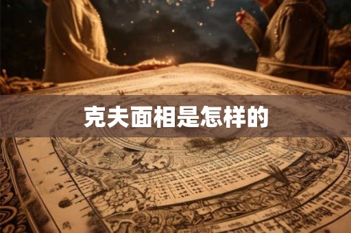 克夫面相是怎样的
