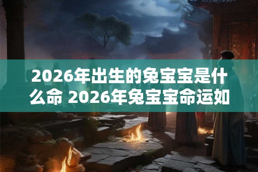 2026年出生的兔宝宝是什么命 2026年兔宝宝命运如何