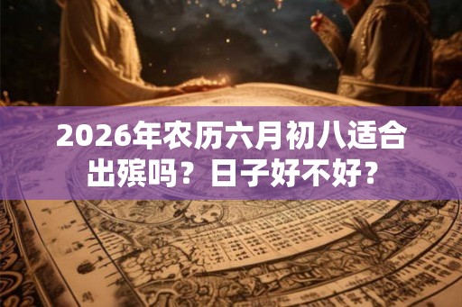 2026年农历六月初八适合出殡吗？日子好不好？