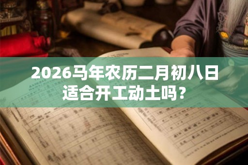 2026马年农历二月初八日适合开工动土吗？