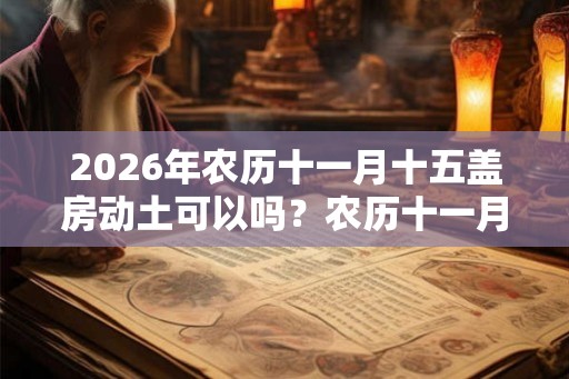 2026年农历十一月十五盖房动土可以吗？农历十一月盖房吉日还有哪些？
