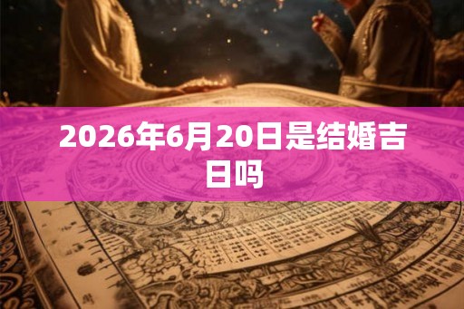 2026年6月20日是结婚吉日吗 2026年6月20日是结婚吉日吗