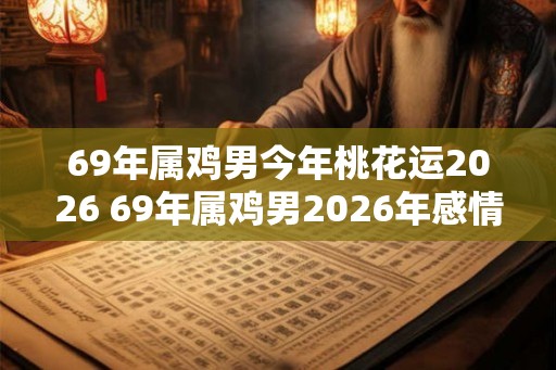 69年属鸡男今年桃花运2026 69年属鸡男2026年感情运势