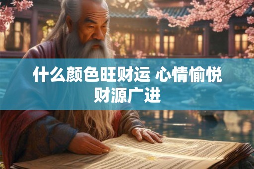 什么颜色旺财运 心情愉悦财源广进