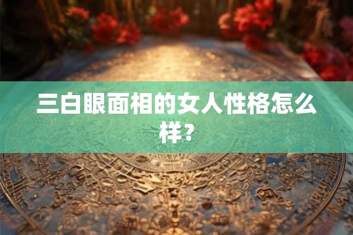三白眼面相的女人性格怎么样？