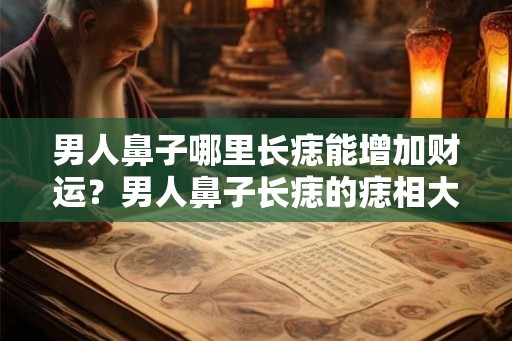 男人鼻子哪里长痣能增加财运？男人鼻子长痣的痣相大全