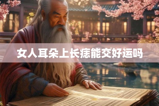女人耳朵上长痣能交好运吗