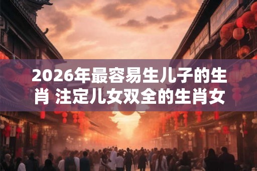 2026年最容易生儿子的生肖 注定儿女双全的生肖女
