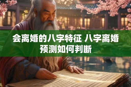 会离婚的八字特征 八字离婚预测如何判断 会离婚的八字特征 八字离婚预测如何判断