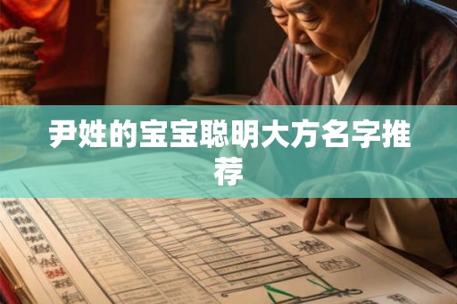 尹姓的宝宝聪明大方名字推荐