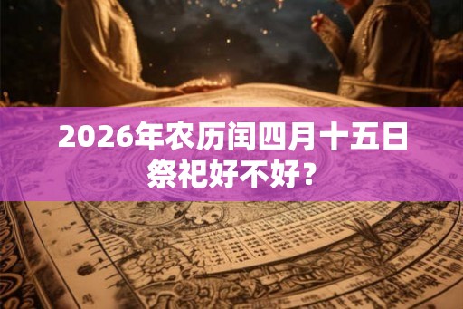 2026年农历闰四月十五日祭祀好不好？
