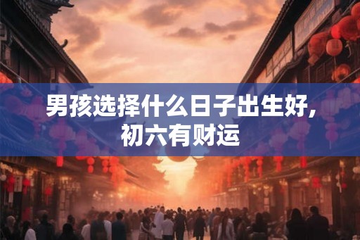 男孩选择什么日子出生好,初六有财运