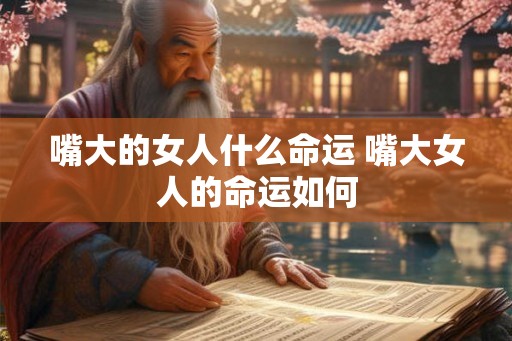 嘴大的女人什么命运 嘴大女人的命运如何