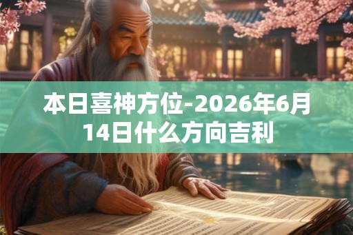 本日喜神方位-2026年6月14日什么方向吉利