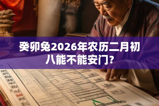 癸卯兔2026年农历二月初八能不能安门？