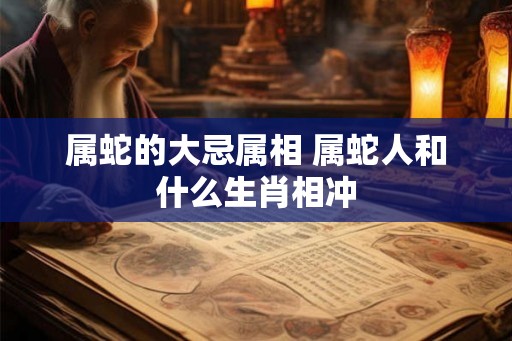 属蛇的大忌属相 属蛇人和什么生肖相冲