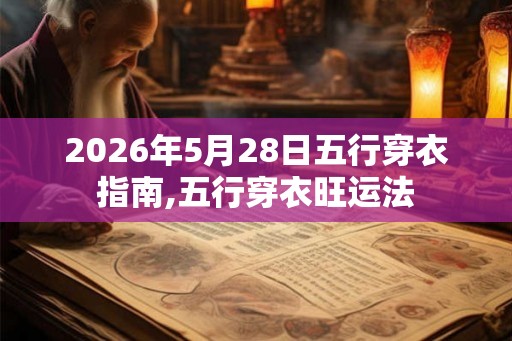 2026年5月28日五行穿衣指南,五行穿衣旺运法 2026年5月28日五行穿衣指南,五行穿衣旺运法