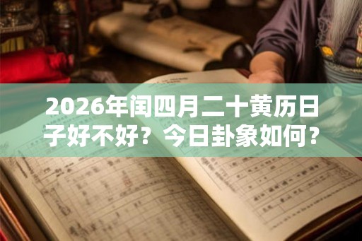 2026年闰四月二十黄历日子好不好?今日卦象如何? 2026年闰四月二十黄历日子好不好?今日卦象如何?