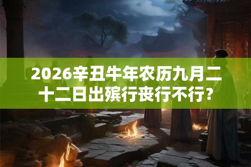 2026辛丑牛年农历九月二十二日出殡行丧行不行？