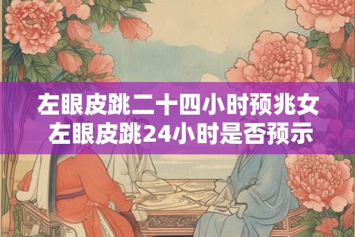 左眼皮跳二十四小时预兆女 左眼皮跳24小时是否预示着女性 左眼皮跳二十四小时预兆女 左眼皮跳24小时是否预示着女性