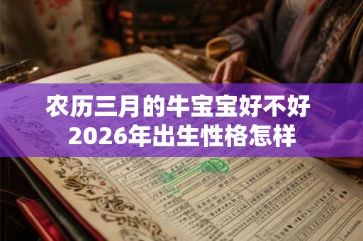 农历三月的牛宝宝好不好 2026年出生性格怎样 农历三月的牛宝宝好不好 2026年出生性格怎样