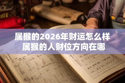 属猴的2026年财运怎么样 属猴的人财位方向在哪