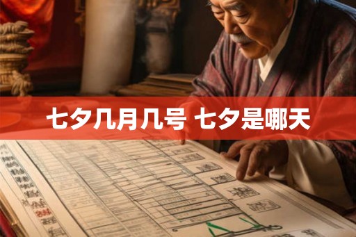 七夕几月几号 七夕是哪天
