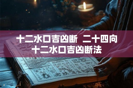 十二水口吉凶断  二十四向十二水口吉凶断法