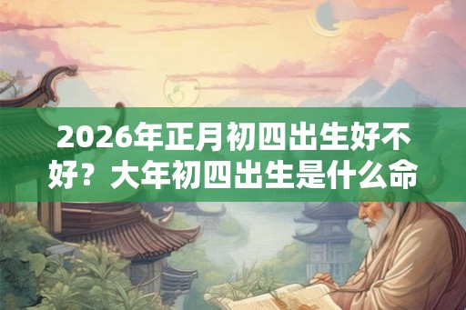 2026年正月初四出生好不好？大年初四出生是什么命？