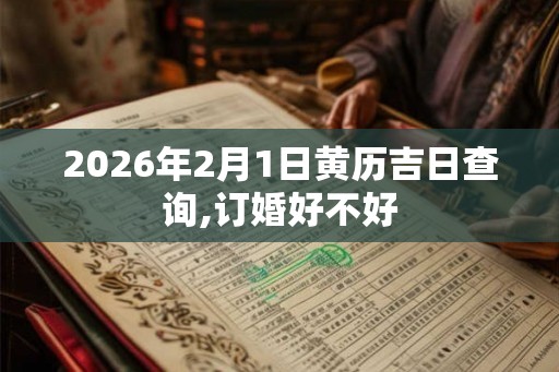 2026年2月1日黄历吉日查询,订婚好不好