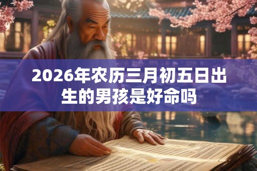 2026年农历三月初五日出生的男孩是好命吗