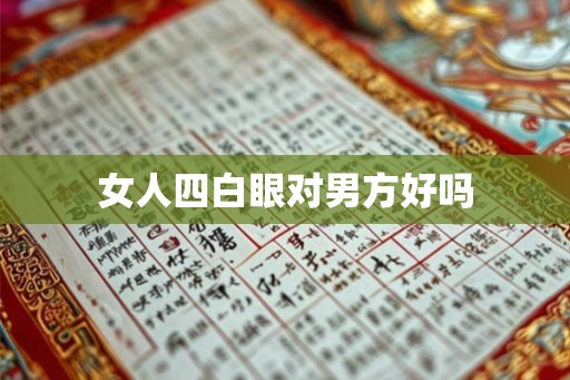 女人四白眼对男方好吗