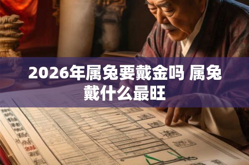 2026年属兔要戴金吗 属兔戴什么最旺 2026年属兔要戴金吗 属兔戴什么最旺