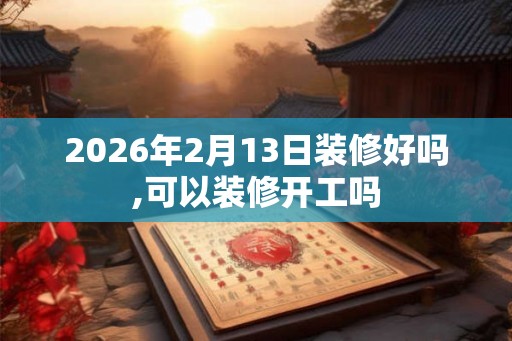 2026年2月13日装修好吗,可以装修开工吗