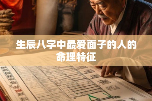 生辰八字中最爱面子的人的命理特征