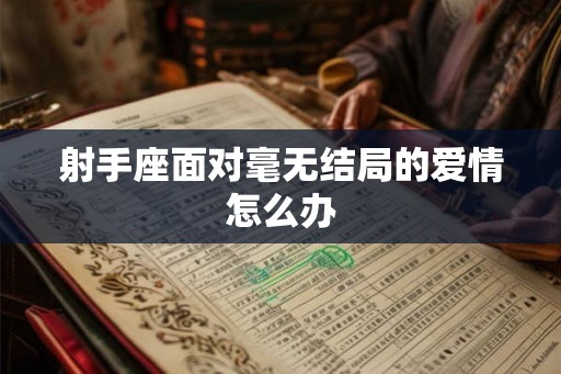 射手座面对毫无结局的爱情怎么办