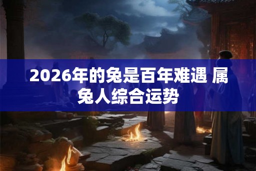 2026年的兔是百年难遇 属兔人综合运势