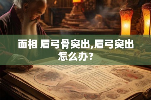 面相 眉弓骨突出,眉弓突出怎么办？