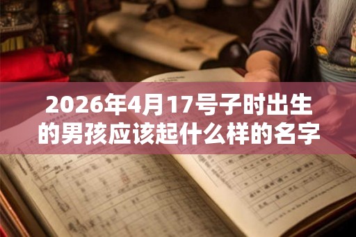 2026年4月17号子时出生的男孩应该起什么样的名字