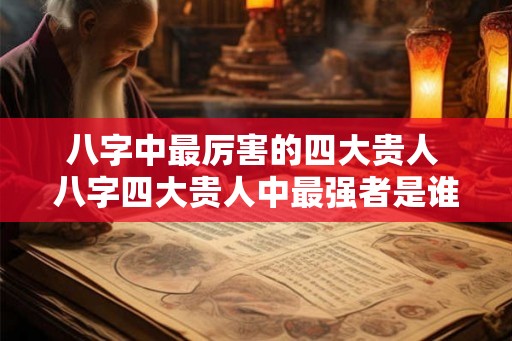 八字中最厉害的四大贵人 八字四大贵人中最强者是谁