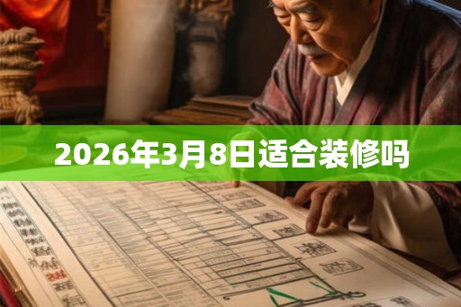 2026年3月8日适合装修吗