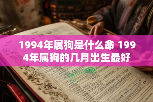 1994年属狗是什么命 1994年属狗的几月出生最好