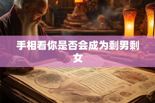 手相看你是否会成为剩男剩女
