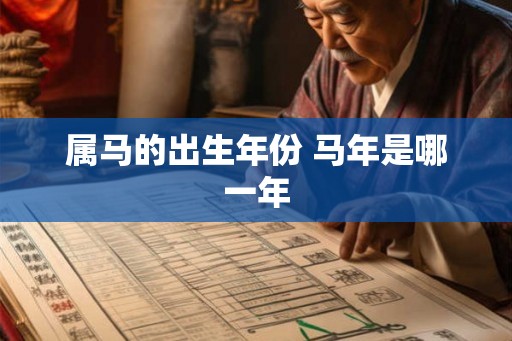 属马的出生年份 马年是哪一年 属马的出生年份 马年是哪一年